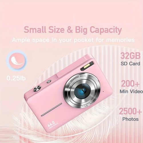Digital Camera 44MP 50MP 16X Student Camera FHD 1080P Shoot Kids Camera