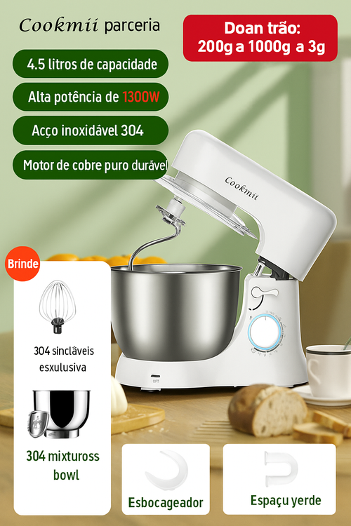 Aparelho de cozinha misturador de massa totalmente automático misturador de massa doméstica fermentação integrada massa máquina de amassar massa