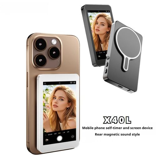 Selfie Magic para Smartphone Câmara Traseira Monitor Magnético Sem Fios Selfie Ecrã Projector para iPhone Telefone Android Selfie Vídeo