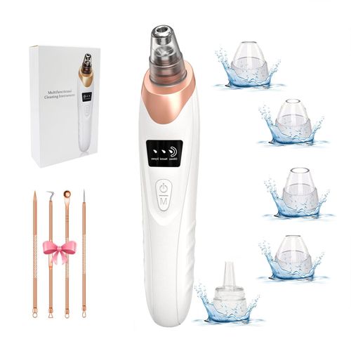 USB Rechargeable Blackhead Remover Pore Vacuum, Facial Pore Cleaner-5 Suction Power