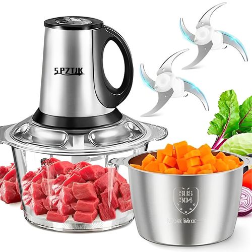 Electric Food Chopper, 5L Meat Grinder for Baby Food, Meat, Onion, Vegetables, ,Fruits