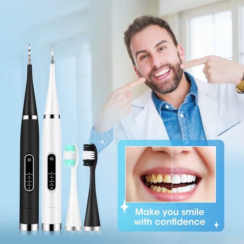 Limpeza de pedras dentárias remoção de tártaro clareamento sonoro de alta frequência escova de dentes limpador de dentes