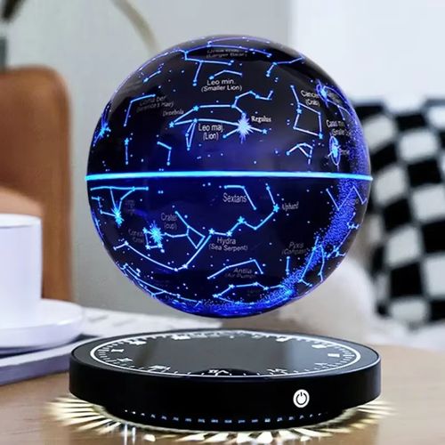 Cabeceira de cabeceira inteligente com levitação magnética RGB LED Candeeiro de mesa 14 cm Candeeiro flutuante estrelado Galax
