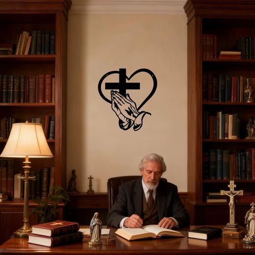 🙏Decoração de Parede Cruz Elegante com Amor! Essencial para Casa Cristã～