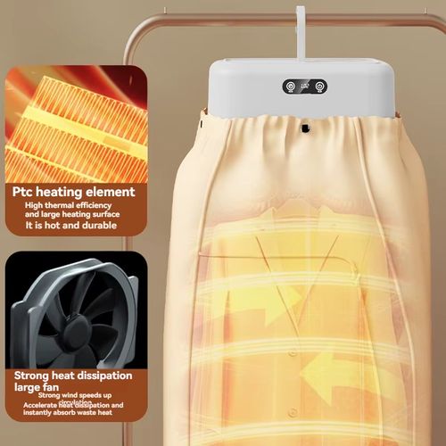 Vendas quentes Secador de roupa interior e toalhas de bebé Secador de roupa elétrico portátil compacto e dobrável