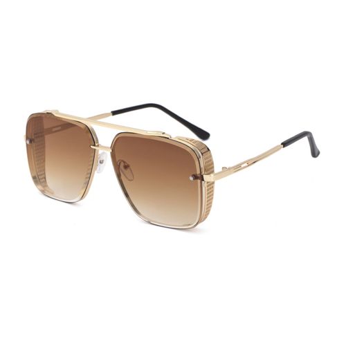 New Fashion Classic Pilot Sunglasses Brand Design Metal Square Sun Glasses Driving Fishing Vintage Punk Shades