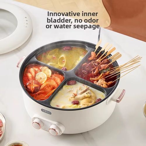 panela elétrica de quatro caixas quadradas multifuncional doméstica de 6L de grande capacidade, novo modelo