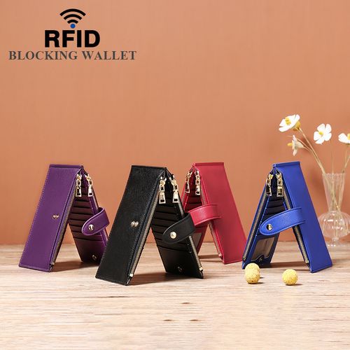Fashion new large capacity women's card bag multi-card zipper mobile phone bag multi-function long wallet