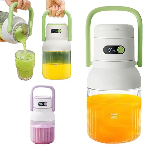 Espremedor portátil de 1000ml, espremedor elétrico de dois modos, recarregável por USB