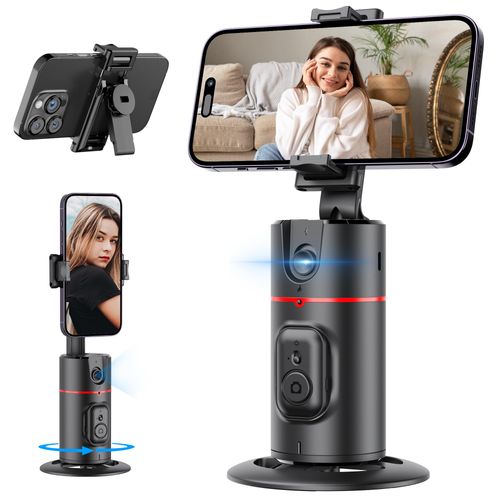 Portable Mobile Phone Gimbal Stabilizer, 360° Rotatable Pone Tripod