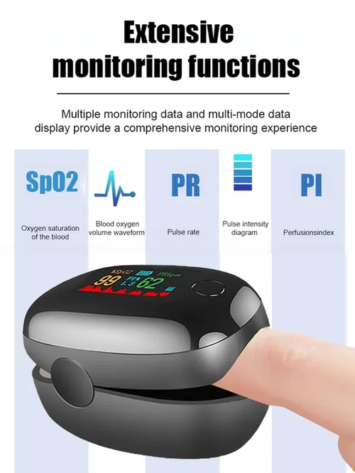 finger clip home blood oxygen saturation monitoring gemstone oximeter