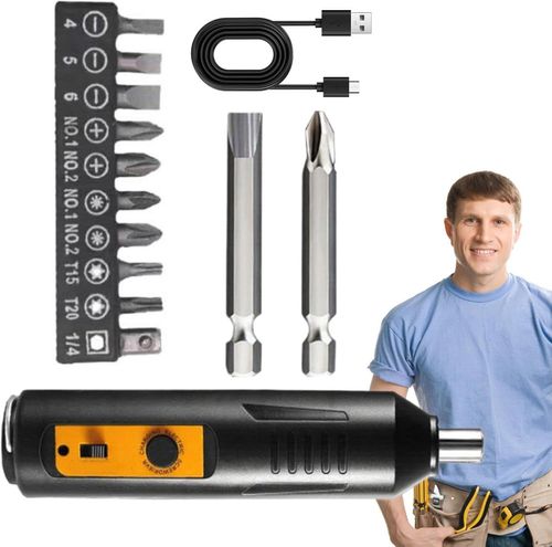 Household portable electric screwdriver set