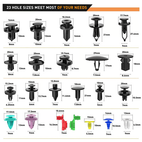 680Pcs Car Retainer Clips & Fastener Remover