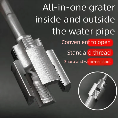 Water pipe internal and external integrated threader