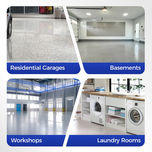 High-Gloss Marble Finish Epoxy Floor Coating    1kg per barrel