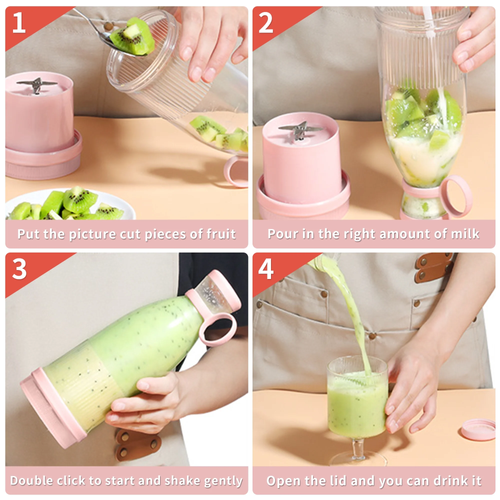 Juicer Blenders Electric Mini Rechargeable USB Fresh Juicer Smoothie Blender Cup