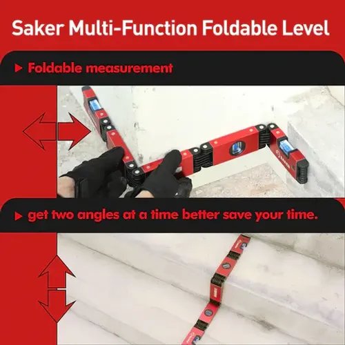 Horizontal folding ruler