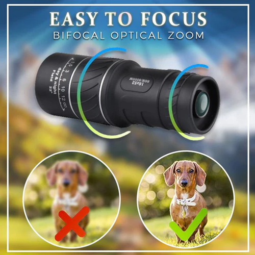 16X52 Monocular bifocal optical zoom telescope