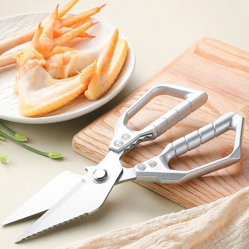 🔥 Heavy-Duty Kitchen Scissors - Multi-Function & Dishwasher Safe, Perfect for Poultry, Herbs and Daily Use 🍗✨