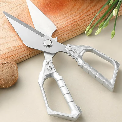 🔥 Heavy-Duty Kitchen Scissors - Multi-Function & Dishwasher Safe, Perfect for Poultry, Herbs and Daily Use 🍗✨