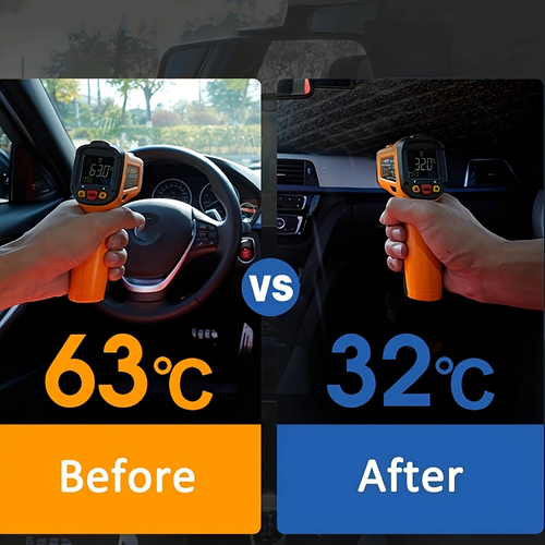 Car Front Windshield Sunshade, Foldable Umbrella Sunshade, Heat Insulation Sunshade, UV Protection Multifunctional Sunshade, Suitable For Most Models