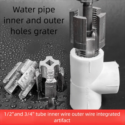 Water pipe internal and external integrated threader