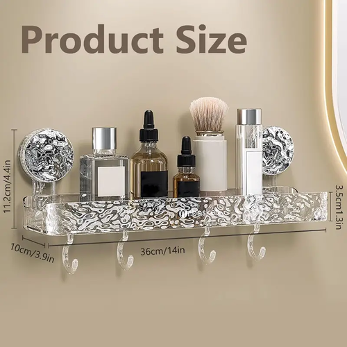 Light luxury style punch-free storage rack