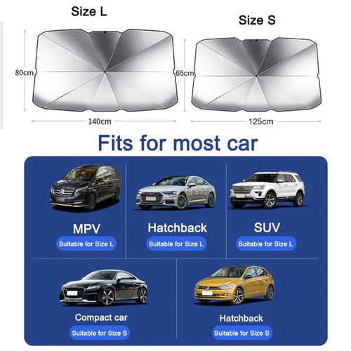 🔥Car Windshield Parasol - Foldable UV Protection