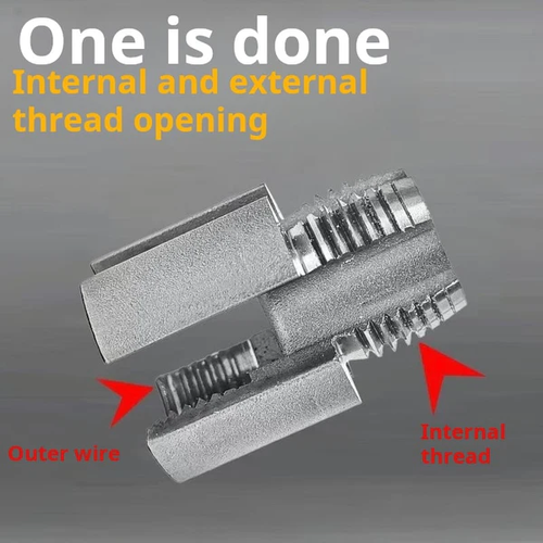 Water pipe internal and external integrated threader