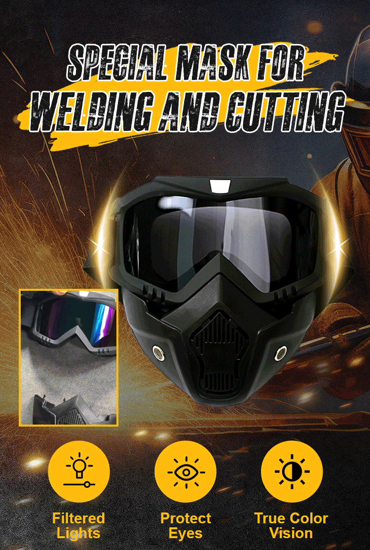 Special Mask For Welding And Cutting（Anti-Glare, Anti-Ultraviolet Radiation, Anti-Dust）