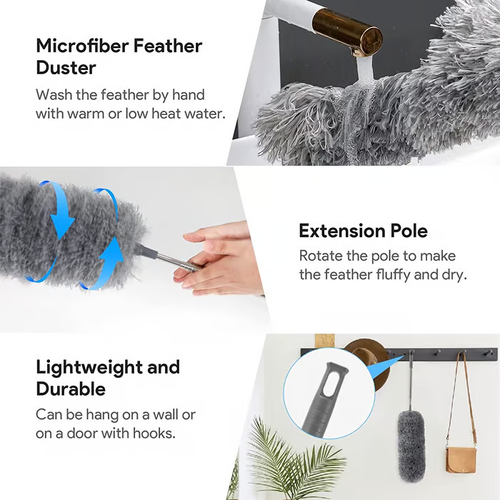🔥Retractable Washable Curved Microfiber Duster