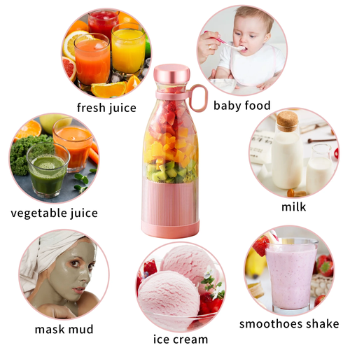 Juicer Blenders Electric Mini Rechargeable USB Fresh Juicer Smoothie Blender Cup