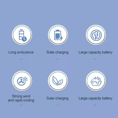 16-inch solar charging floor fan