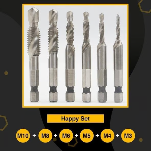 Thread Tap Drill Bits 6Pcs Set