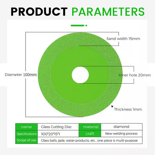 GLASS CUTTING DISC