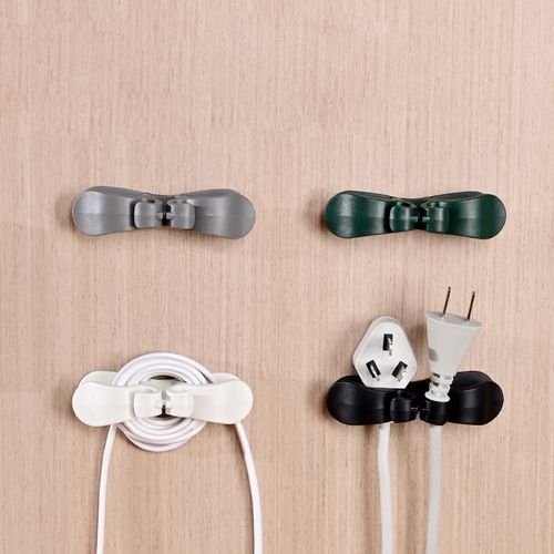 (Pack of 10) Household Power Cord Organizer & Cable Clip – Charger Cable Winder & Kitchen Plug Cord Holder