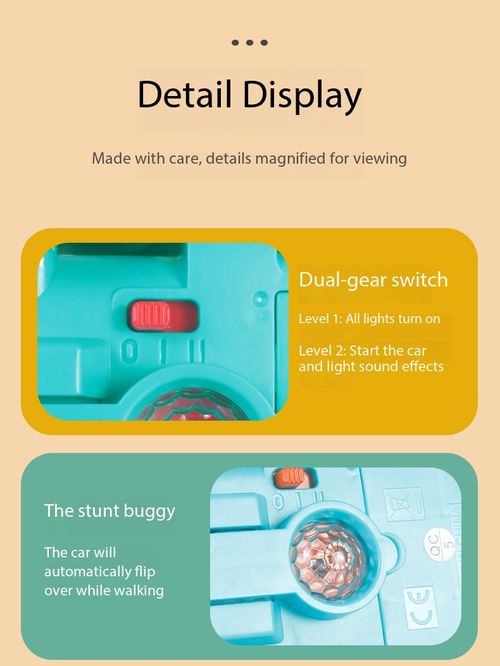 360° Rotating Light-Up Stunt Flip Car Toy