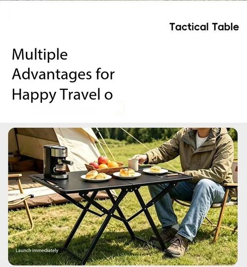 Portable Folding Camping Tactical Table Multifunctional Outdoor Picnic Table With Storage Bag