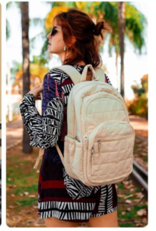 Quilted Lightweight Daily Backpack