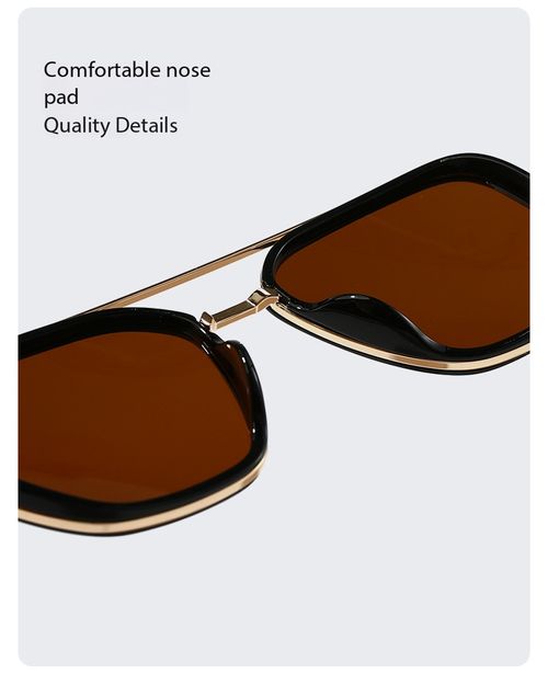 Fashion Double Bridge Polarized Sunglasses