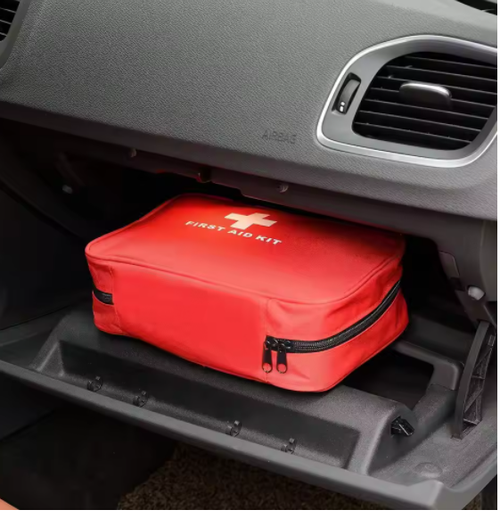 (160- Piece Set, 25 Varieties) First Aid Kit – Premium, compact, waterproof trauma medical kit suitable for any emergency  ideal for home, office, car, travel, outdoor activities, camping, hiking, and boating (Red).