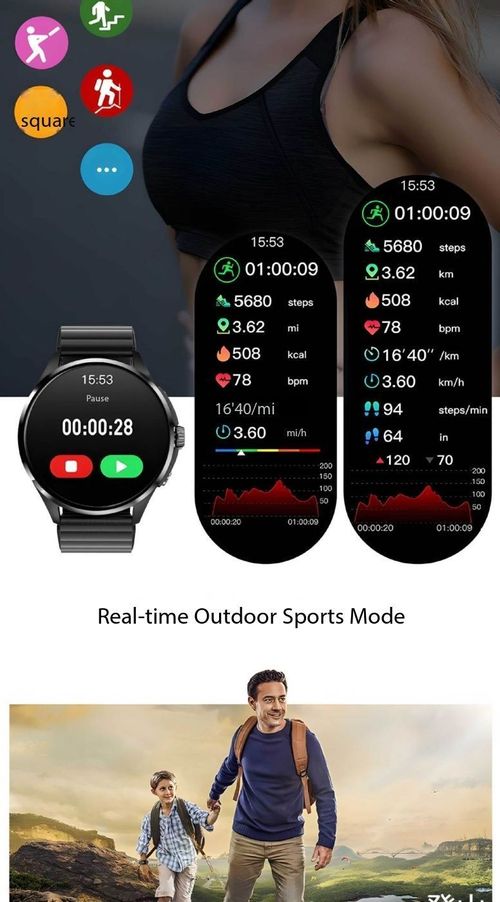 Smart Bluetooth Calling Watch with NFC & Sports Tracker - Fitness Wristband for Active Kenyans