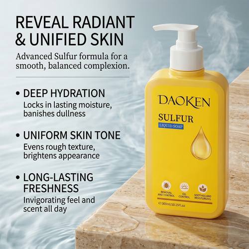 Cuishifan 3-in-1 Sulfur Body Wash — Gentle Cleansing, Long-Lasting Fragrance, Liquid Soap