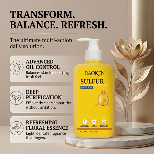 Cuishifan 3-in-1 Sulfur Body Wash — Gentle Cleansing, Long-Lasting Fragrance, Liquid Soap