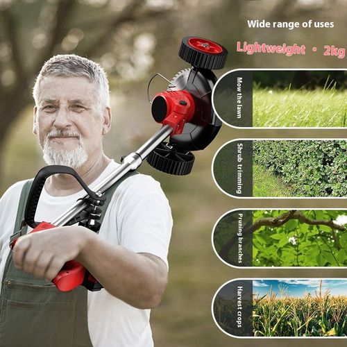 High-Power Lithium-Battery Lawn Mower — Long-Endurance Agricultural Weed Trimmer