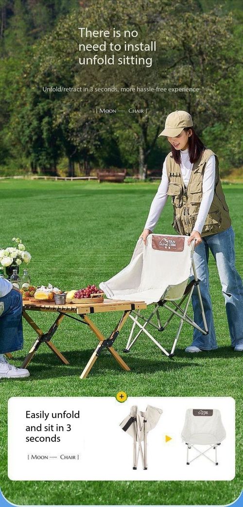 Ultra-Light Portable Folding Moon Chair High Load-Bearing Outdoor Camping Seat for Kenya
