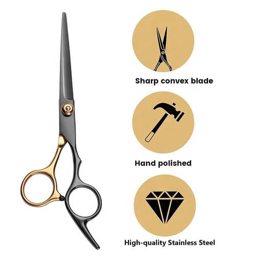 12-Piece Haircutting Scissor Set — Professional-Grade Hair Cutting Kit (Including Shears), 6.5-Inch Scissor Set, Suitable for Men, Women, and Children, as well as Salon and Home Use