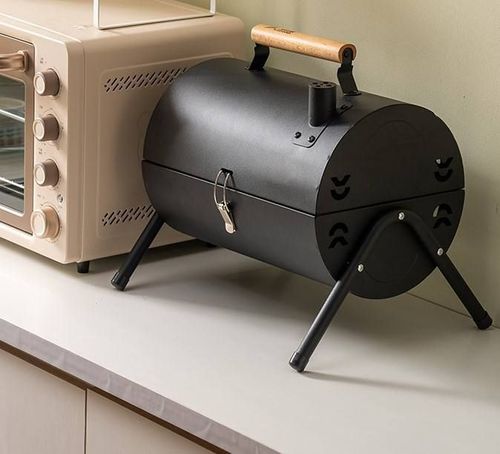 Collapsible Charcoal BBQ Grill with Chimney – Suitable for Camping, Home Use, Tea-Brewing & Grilling, and Outdoor Patio Grilling