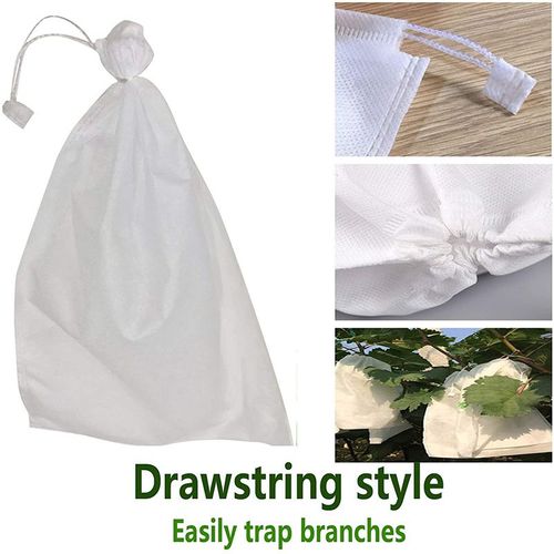 Eco-friendly breathable, and water resistant PP spunbond non woven fruit bags for agriculture  reusable, biodegradable protective covers for grapes and other fruits.