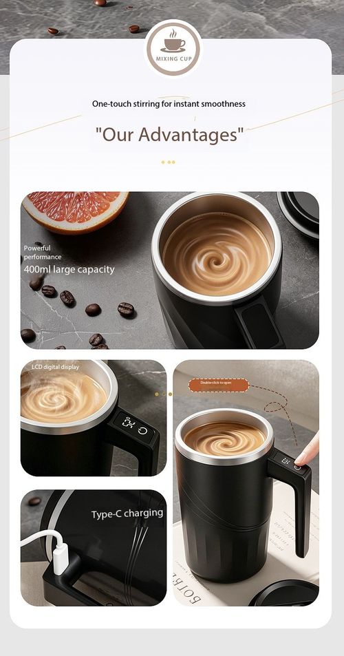 Portable USB Rechargeable Blender Cup 310g Lightweight Personal Smoothie Maker in Black for Kenya